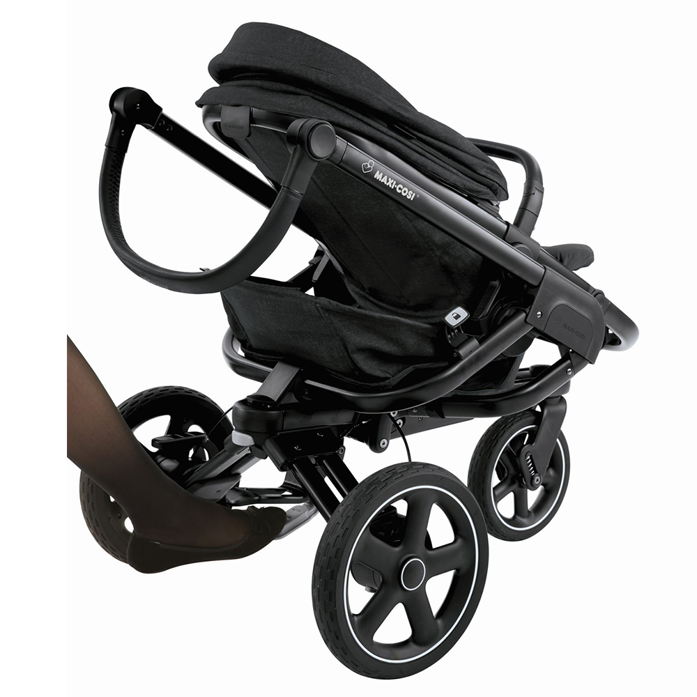 graco orange and grey stroller